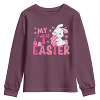 Baby First Easter Youth Sweatshirt Cute Newborn Gift Bunny Rabbit - Wonder Print Shop