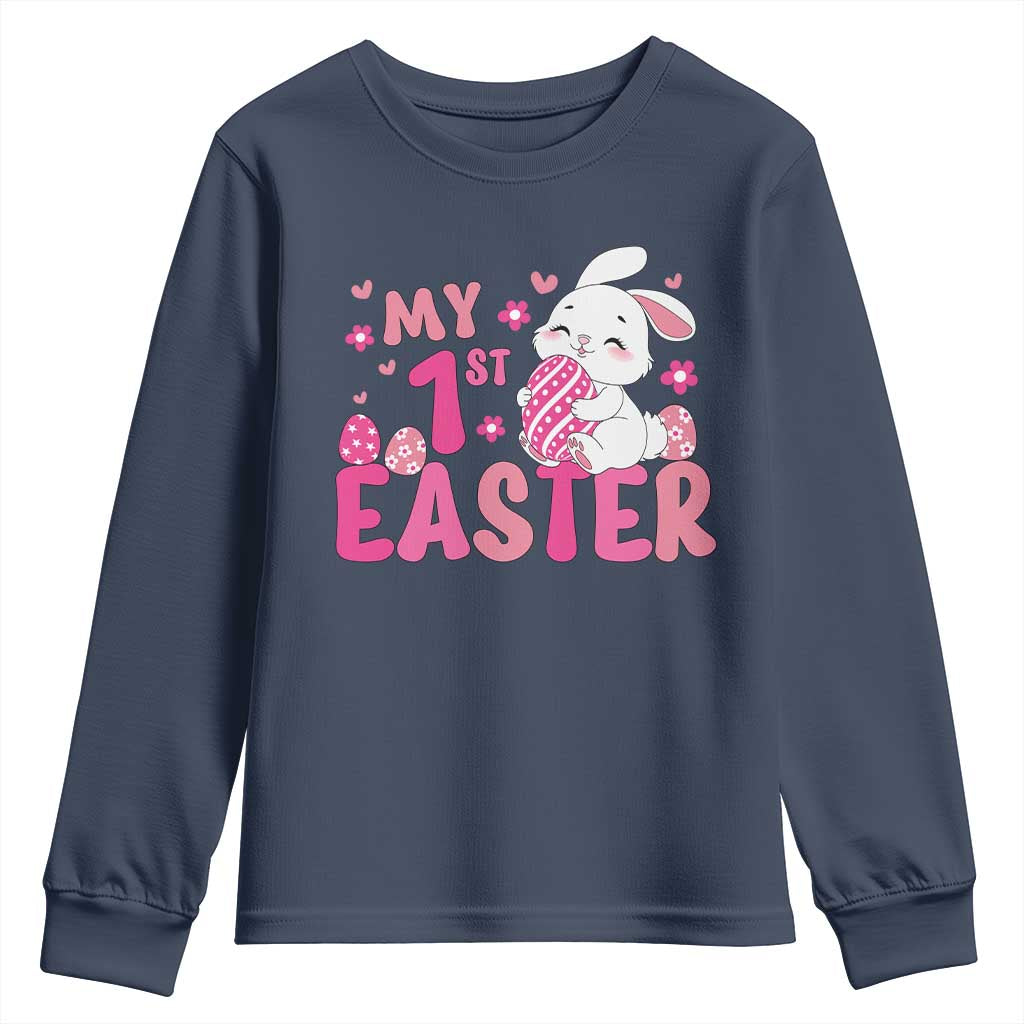 Baby First Easter Youth Sweatshirt Cute Newborn Gift Bunny Rabbit - Wonder Print Shop