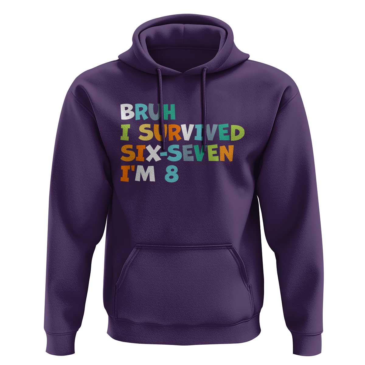 8th Birthday Hoodie Im 8 Year Old Six Seven Bruh I Survived 67