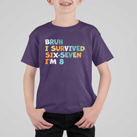 8th Birthday T Shirt For Kid Im 8 Year Old Six Seven Bruh I Survived 67