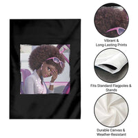 Disgusted Black Doll Meme Garden Flag Funny Sassy Reaction Afro Girl With Attitude