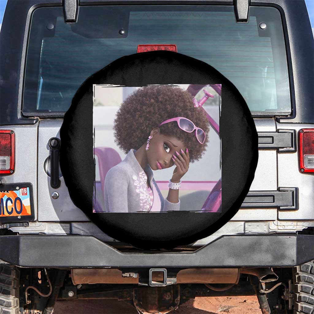 Disgusted Black Doll Meme Spare Tire Cover Funny Sassy Reaction Afro Girl With Attitude