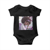 Disgusted Black Doll Meme Baby Onesie Funny Sassy Reaction Afro Girl With Attitude