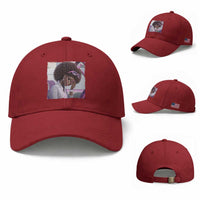 Disgusted Black Doll Meme Baseball Cap Funny Sassy Reaction Afro Girl With Attitude
