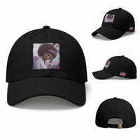Disgusted Black Doll Meme Baseball Cap Funny Sassy Reaction Afro Girl With Attitude
