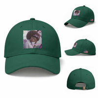 Disgusted Black Doll Meme Baseball Cap Funny Sassy Reaction Afro Girl With Attitude