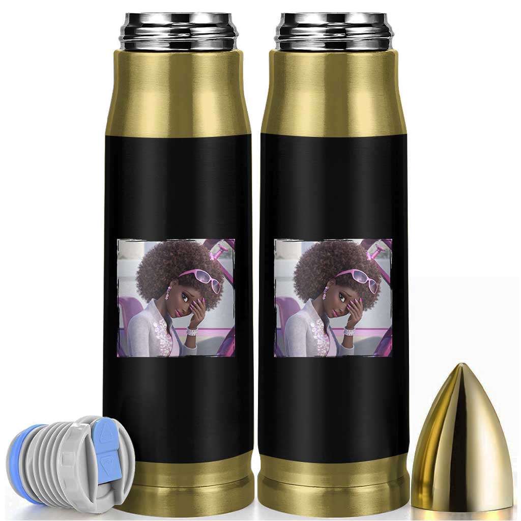 Disgusted Black Doll Meme Bullet Tumbler Funny Sassy Reaction Afro Girl With Attitude