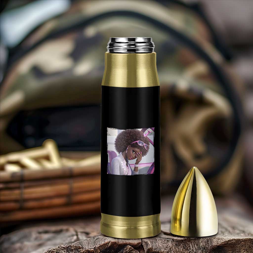 Disgusted Black Doll Meme Bullet Tumbler Funny Sassy Reaction Afro Girl With Attitude