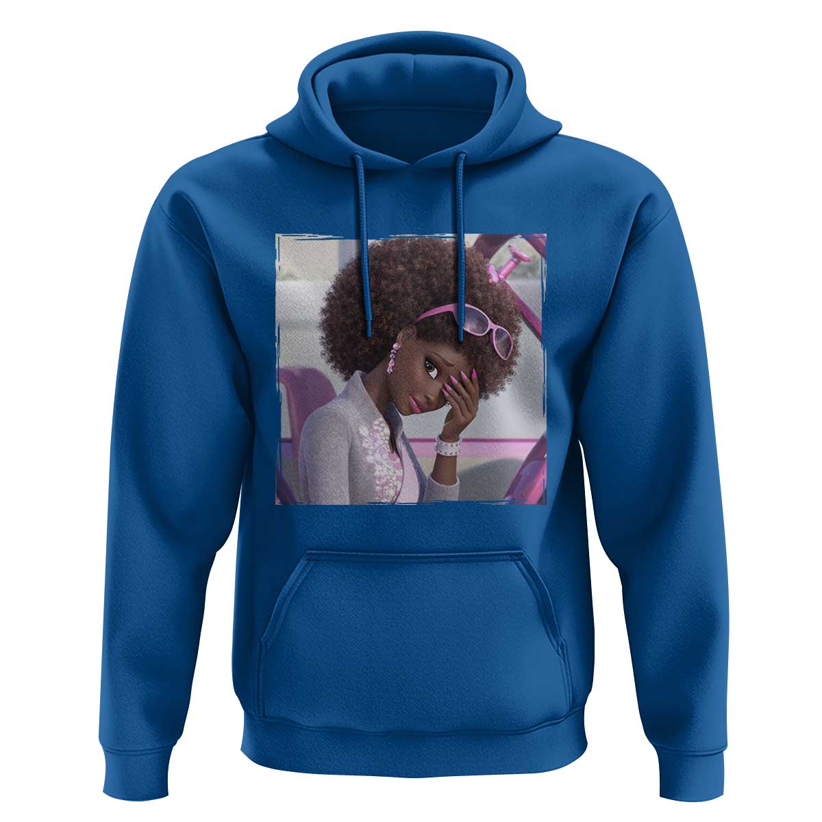 Disgusted Black Doll Meme Hoodie Funny Sassy Reaction Afro Girl With Attitude