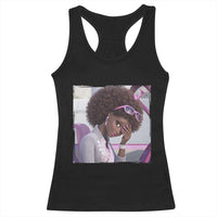 Disgusted Black Doll Meme Racerback Tank Top Funny Sassy Reaction Afro Girl With Attitude