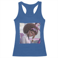 Disgusted Black Doll Meme Racerback Tank Top Funny Sassy Reaction Afro Girl With Attitude