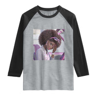 Disgusted Black Doll Meme Raglan Shirt Funny Sassy Reaction Afro Girl With Attitude