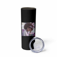 Disgusted Black Doll Meme Skinny Tumbler Funny Sassy Reaction Afro Girl With Attitude