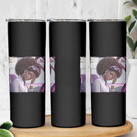 Disgusted Black Doll Meme Skinny Tumbler Funny Sassy Reaction Afro Girl With Attitude