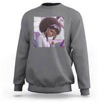 Disgusted Black Doll Meme Sweatshirt Funny Sassy Reaction Afro Girl With Attitude