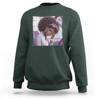 Disgusted Black Doll Meme Sweatshirt Funny Sassy Reaction Afro Girl With Attitude