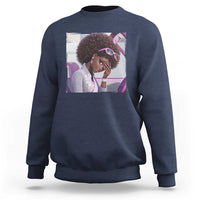 Disgusted Black Doll Meme Sweatshirt Funny Sassy Reaction Afro Girl With Attitude