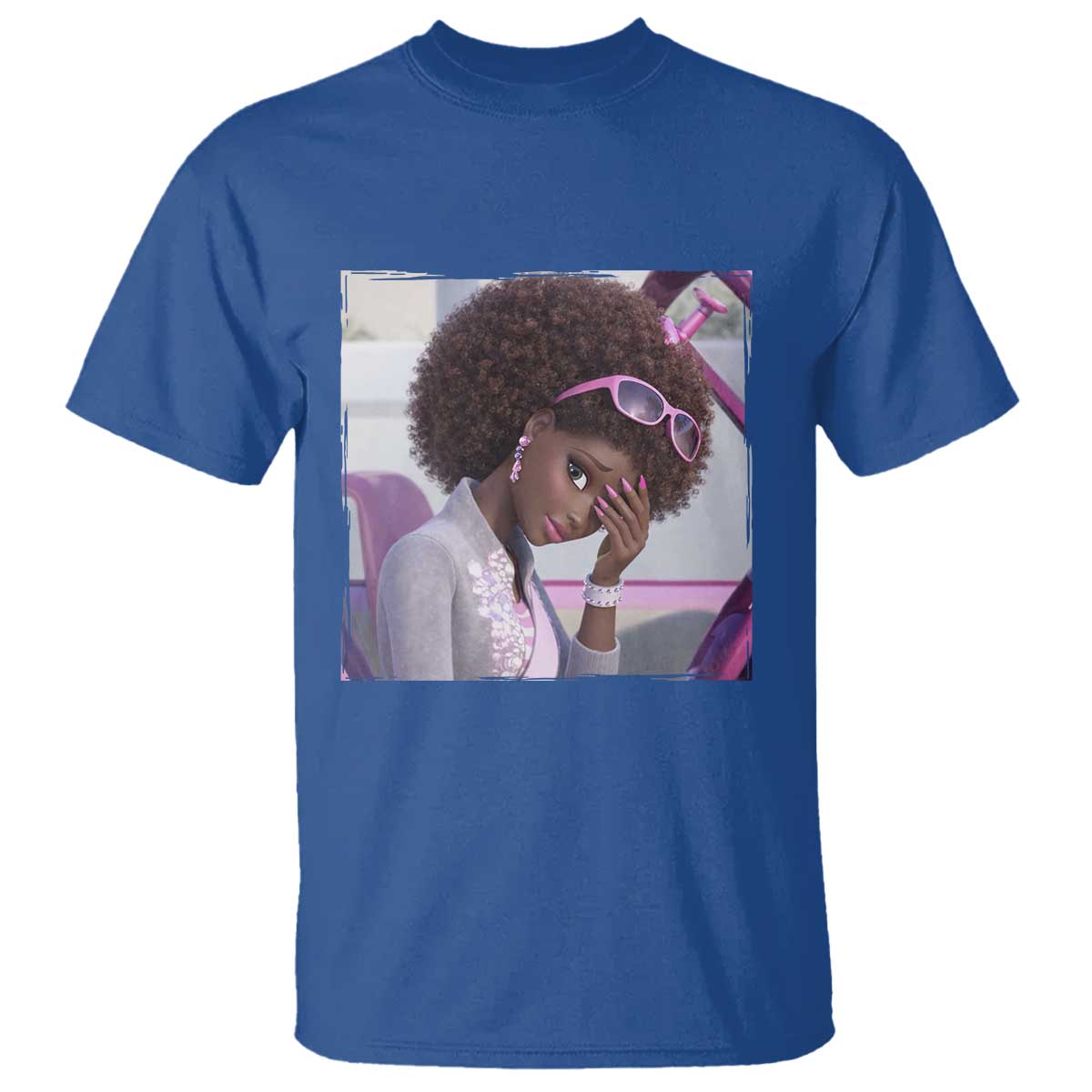 Disgusted Black Doll Meme T Shirt Funny Sassy Reaction Afro Girl With Attitude