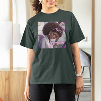 Disgusted Black Doll Meme T Shirt For Women Funny Sassy Reaction Afro Girl With Attitude