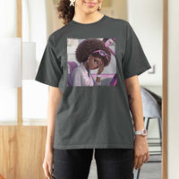 Disgusted Black Doll Meme T Shirt For Women Funny Sassy Reaction Afro Girl With Attitude