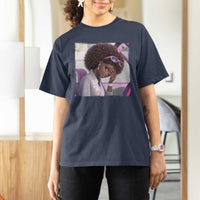Disgusted Black Doll Meme T Shirt For Women Funny Sassy Reaction Afro Girl With Attitude