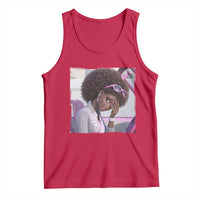 Disgusted Black Doll Meme Tank Top Funny Sassy Reaction Afro Girl With Attitude
