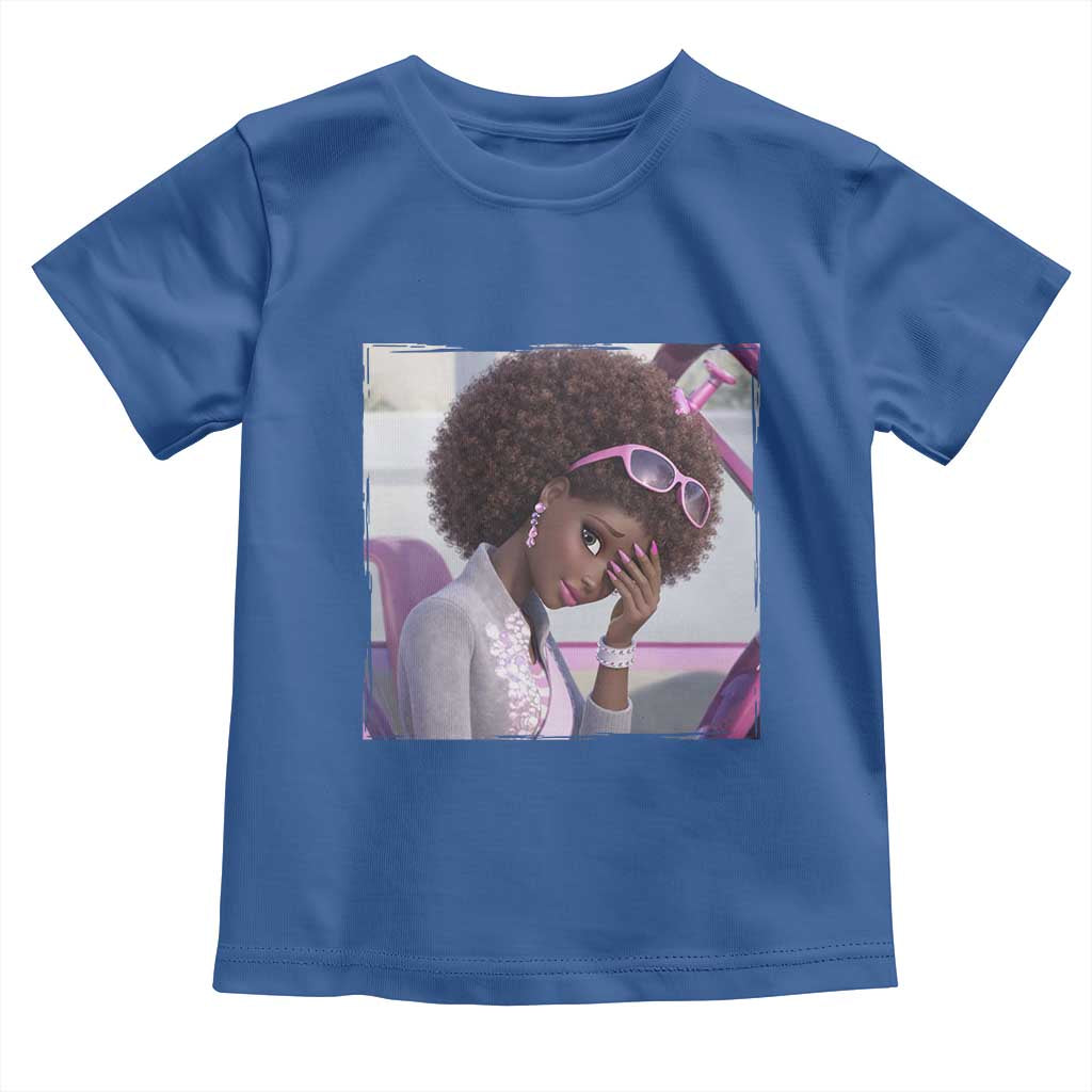 Disgusted Black Doll Meme Toddler T Shirt Funny Sassy Reaction Afro Girl With Attitude