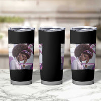Disgusted Black Doll Meme Tumbler Cup Funny Sassy Reaction Afro Girl With Attitude