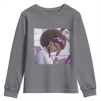 Disgusted Black Doll Meme Youth Sweatshirt Funny Sassy Reaction Afro Girl With Attitude