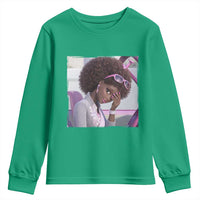 Disgusted Black Doll Meme Youth Sweatshirt Funny Sassy Reaction Afro Girl With Attitude