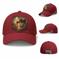 Funny Cowboy Cat UFO Baseball Cap Retro Western Rodeo Meme Cats Lover Gift