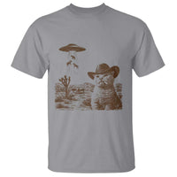 UFO Cowboy Cat T Shirt Vintage Graphic Retro Western Rodeo