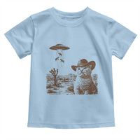 UFO Cowboy Cat Toddler T Shirt Vintage Graphic Retro Western Rodeo