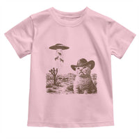 UFO Cowboy Cat Toddler T Shirt Vintage Graphic Retro Western Rodeo