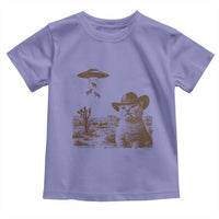 UFO Cowboy Cat Toddler T Shirt Vintage Graphic Retro Western Rodeo
