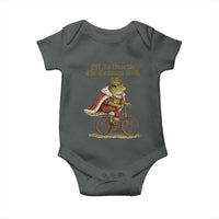 Chaotic Frog Meme Baby Onesie Off To Unsettle The Common Folk Vintage Unhinged Humor