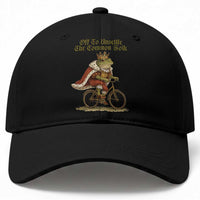 Chaotic Frog Meme Baseball Cap Off To Unsettle The Common Folk Vintage Unhinged Humor
