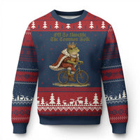 Chaotic Frog Meme Ugly Christmas Sweater Off To Unsettle The Common Folk Vintage Unhinged Humor