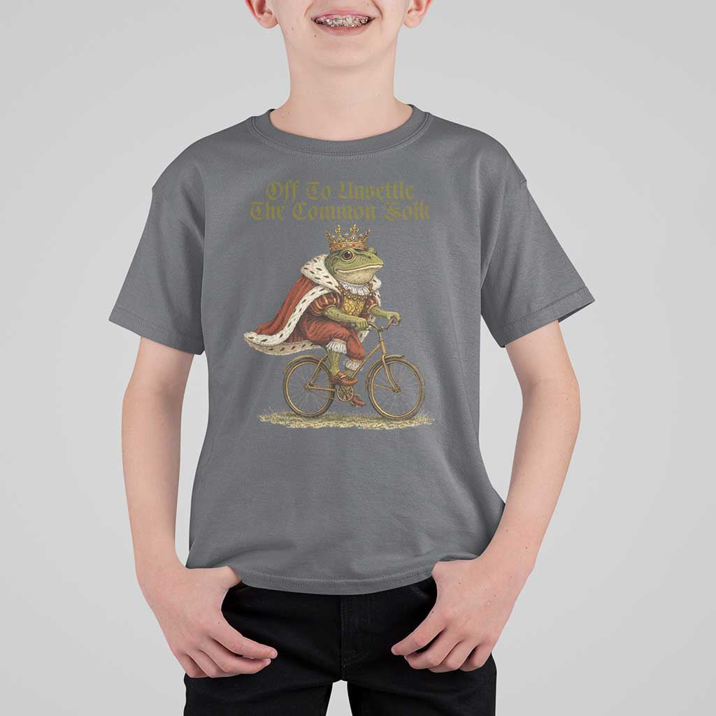 Chaotic Frog Meme T Shirt For Kid Off To Unsettle The Common Folk Vintage Unhinged Humor
