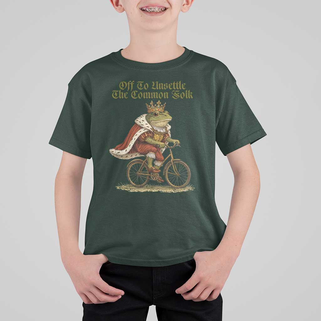 Chaotic Frog Meme T Shirt For Kid Off To Unsettle The Common Folk Vintage Unhinged Humor