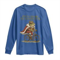 Chaotic Frog Meme Long Sleeve Shirt Off To Unsettle The Common Folk Vintage Unhinged Humor