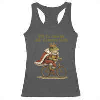 Chaotic Frog Meme Racerback Tank Top Off To Unsettle The Common Folk Vintage Unhinged Humor