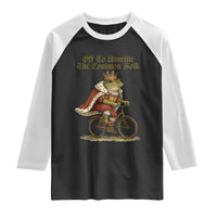 Chaotic Frog Meme Raglan Shirt Off To Unsettle The Common Folk Vintage Unhinged Humor