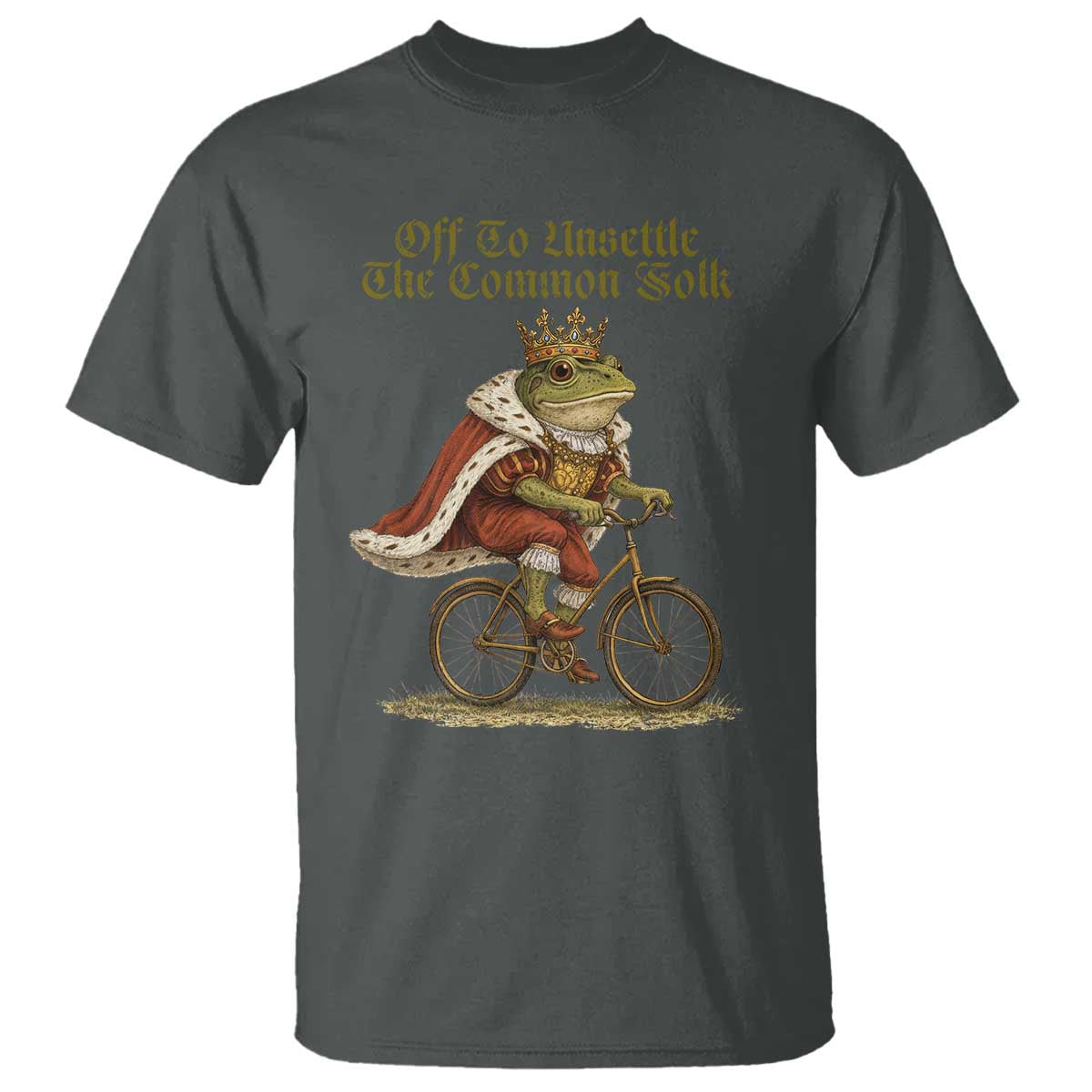 Chaotic Frog Meme T Shirt Off To Unsettle The Common Folk Vintage Unhinged Humor
