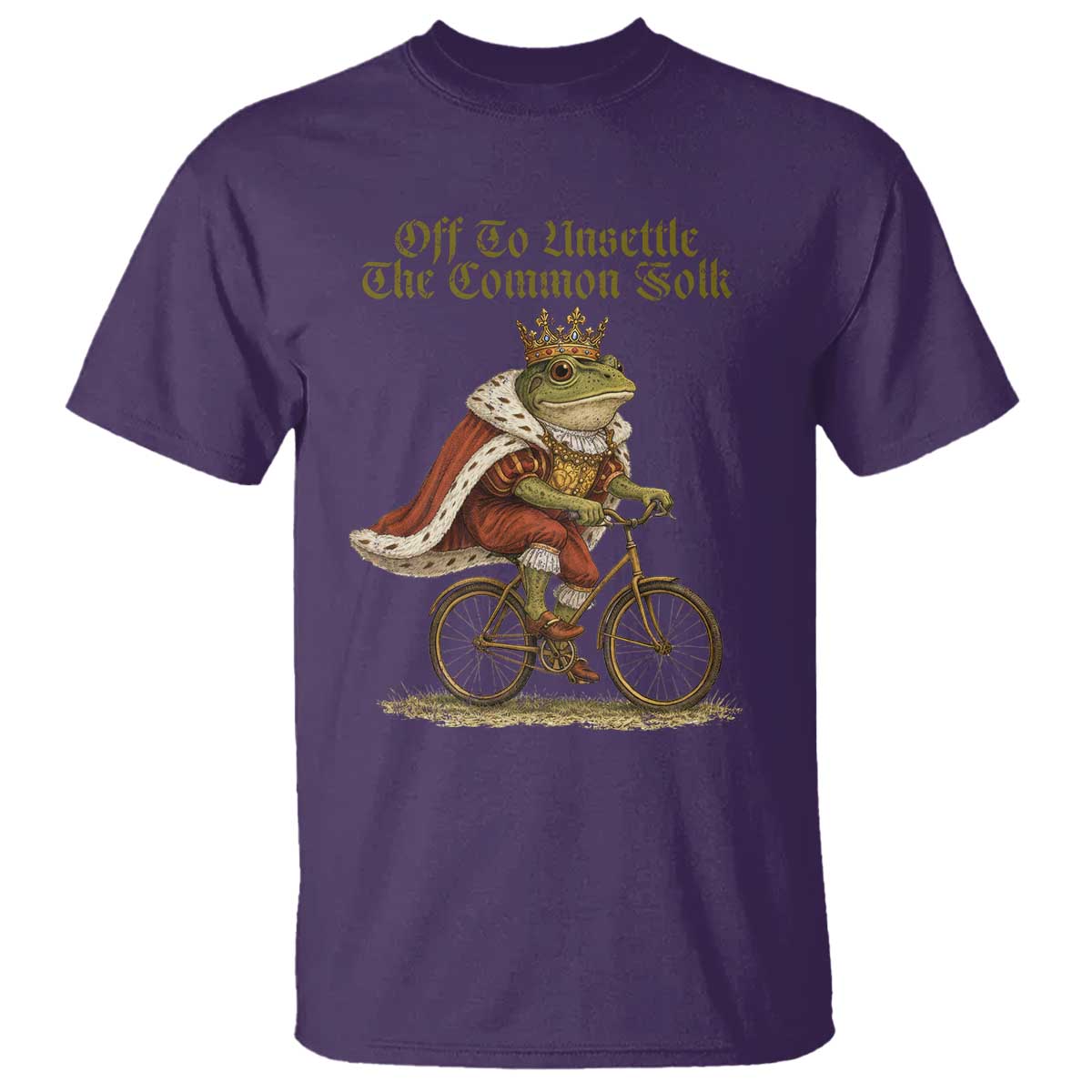 Chaotic Frog Meme T Shirt Off To Unsettle The Common Folk Vintage Unhinged Humor