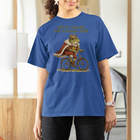 Chaotic Frog Meme T Shirt For Women Off To Unsettle The Common Folk Vintage Unhinged Humor