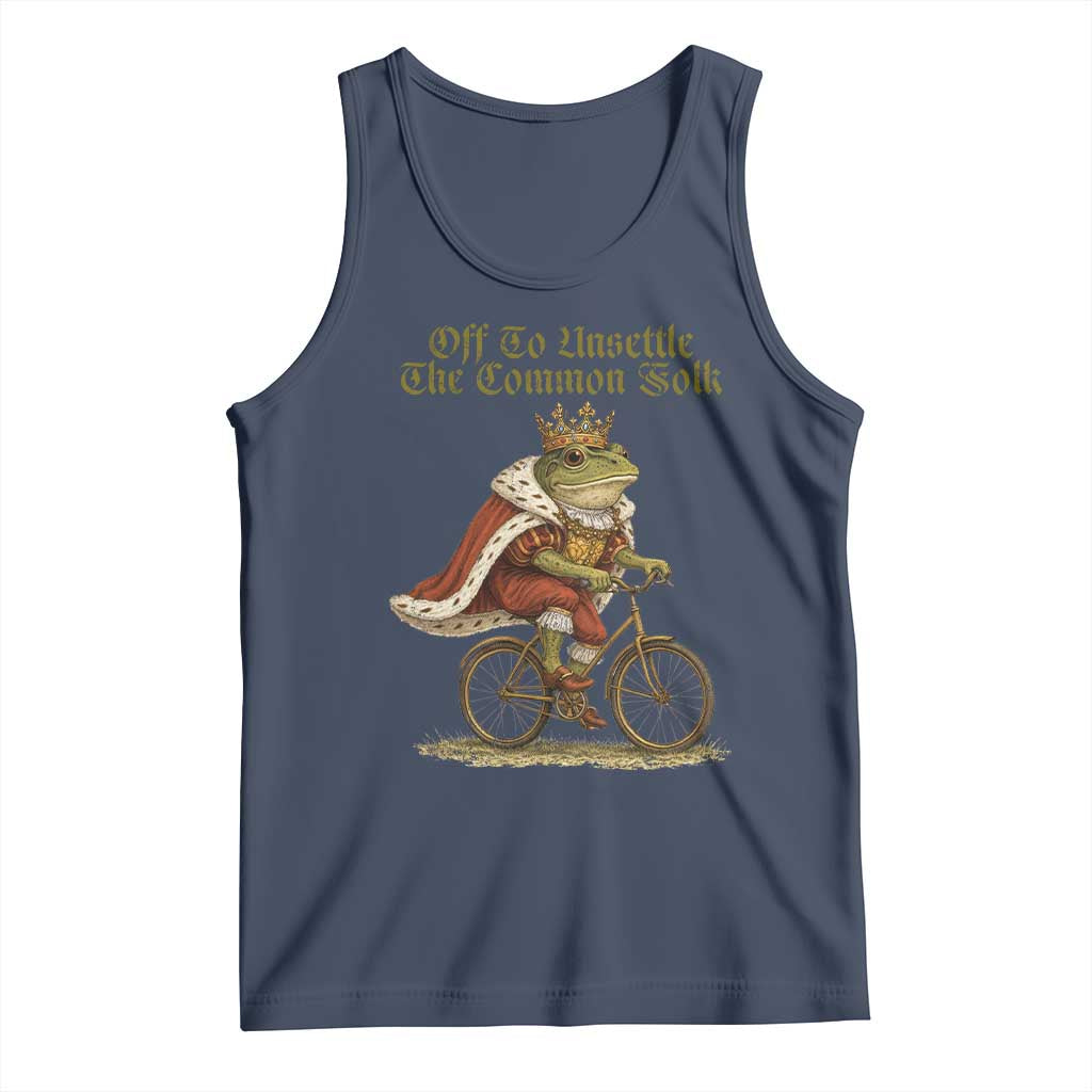 Chaotic Frog Meme Tank Top Off To Unsettle The Common Folk Vintage Unhinged Humor
