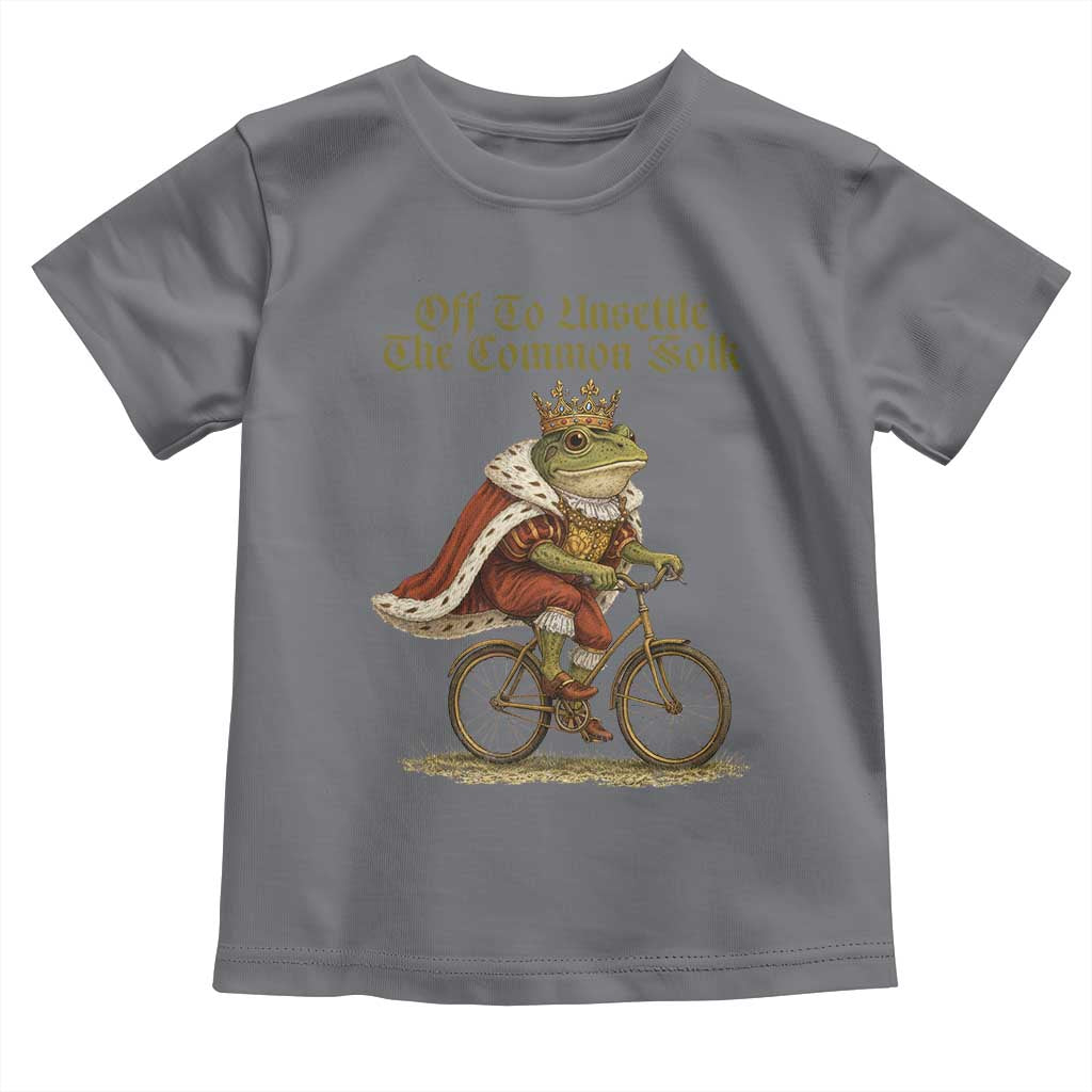 Chaotic Frog Meme Toddler T Shirt Off To Unsettle The Common Folk Vintage Unhinged Humor
