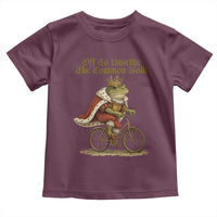 Chaotic Frog Meme Toddler T Shirt Off To Unsettle The Common Folk Vintage Unhinged Humor
