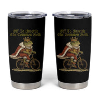Chaotic Frog Meme Tumbler Cup Off To Unsettle The Common Folk Vintage Unhinged Humor